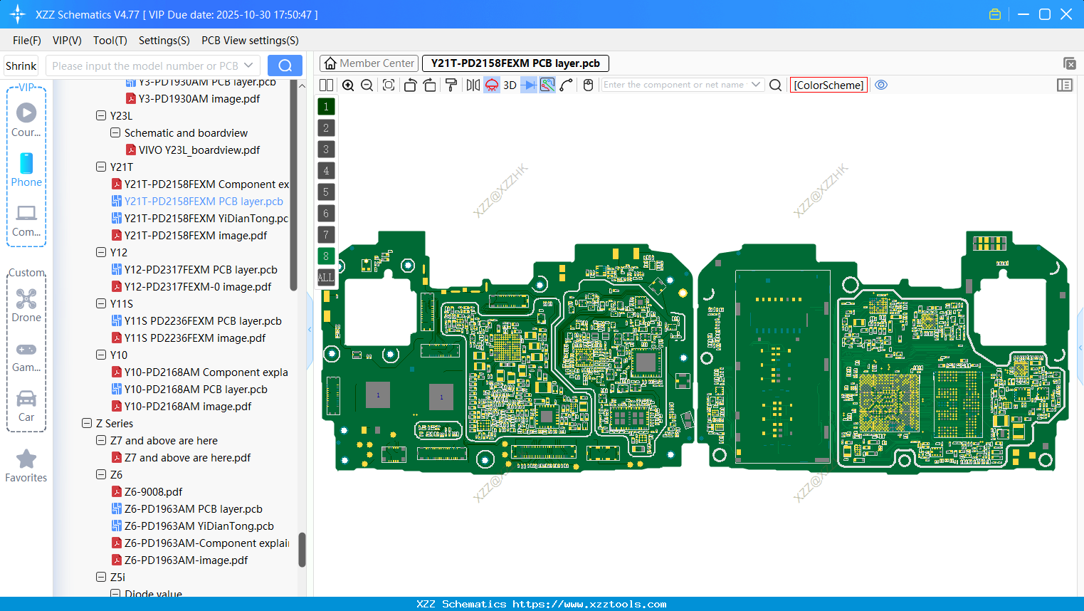 VIVO Y21T-PD2158FEXM PCB Layer